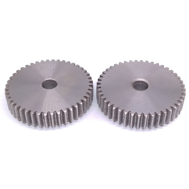 1 Mod 45T 45# Steel Precision Spur Gear With Step Motor Pinion Transmission Gear
