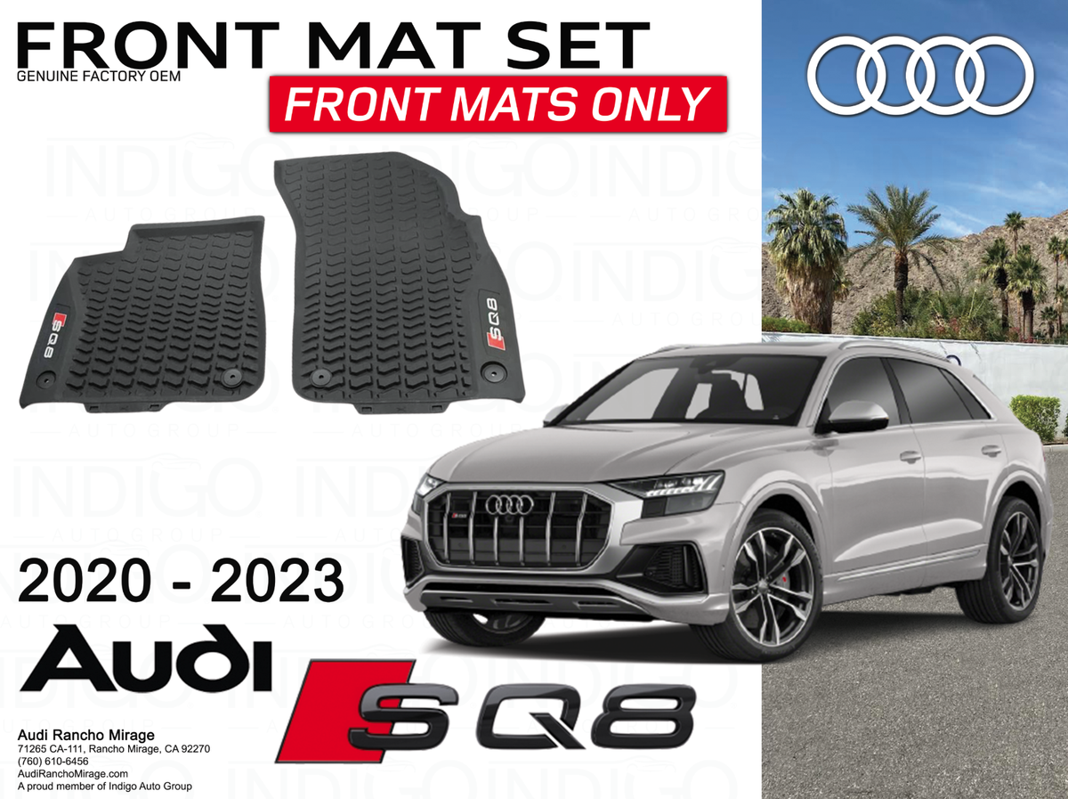 M MOTOS Rubber Boot Mats Fits For Audi Q8 E-tron Since 2018
