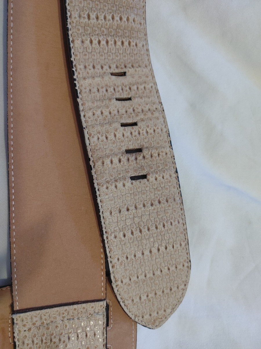 Jenny and The Boys Beige Genuine Leather Women