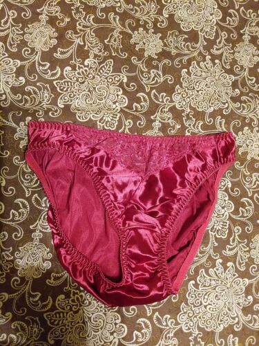 VINTAGE VASSARETTE PINK Satin Nylon Stretch GRANNY WET Womens