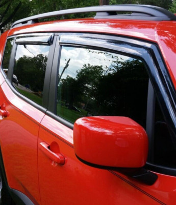 AVS Smoke Rain Guards Vent Visors 3M Tape-On for 2015-2023 Jeep Renegade SUV