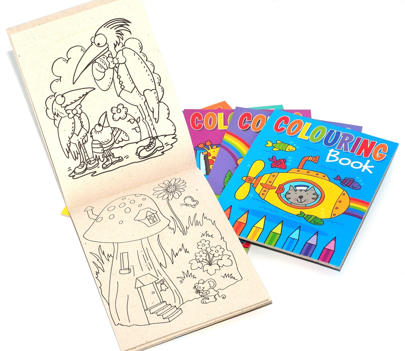 8 X A6 Mini Colouring Books For Kids Party Bags Fillers Boys Girls Toys