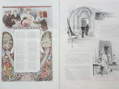 L'Illustration Number Christmas Xmas 1896 - La Coarse Reading Of Mme Laura Muntz - Picture 2 of 3