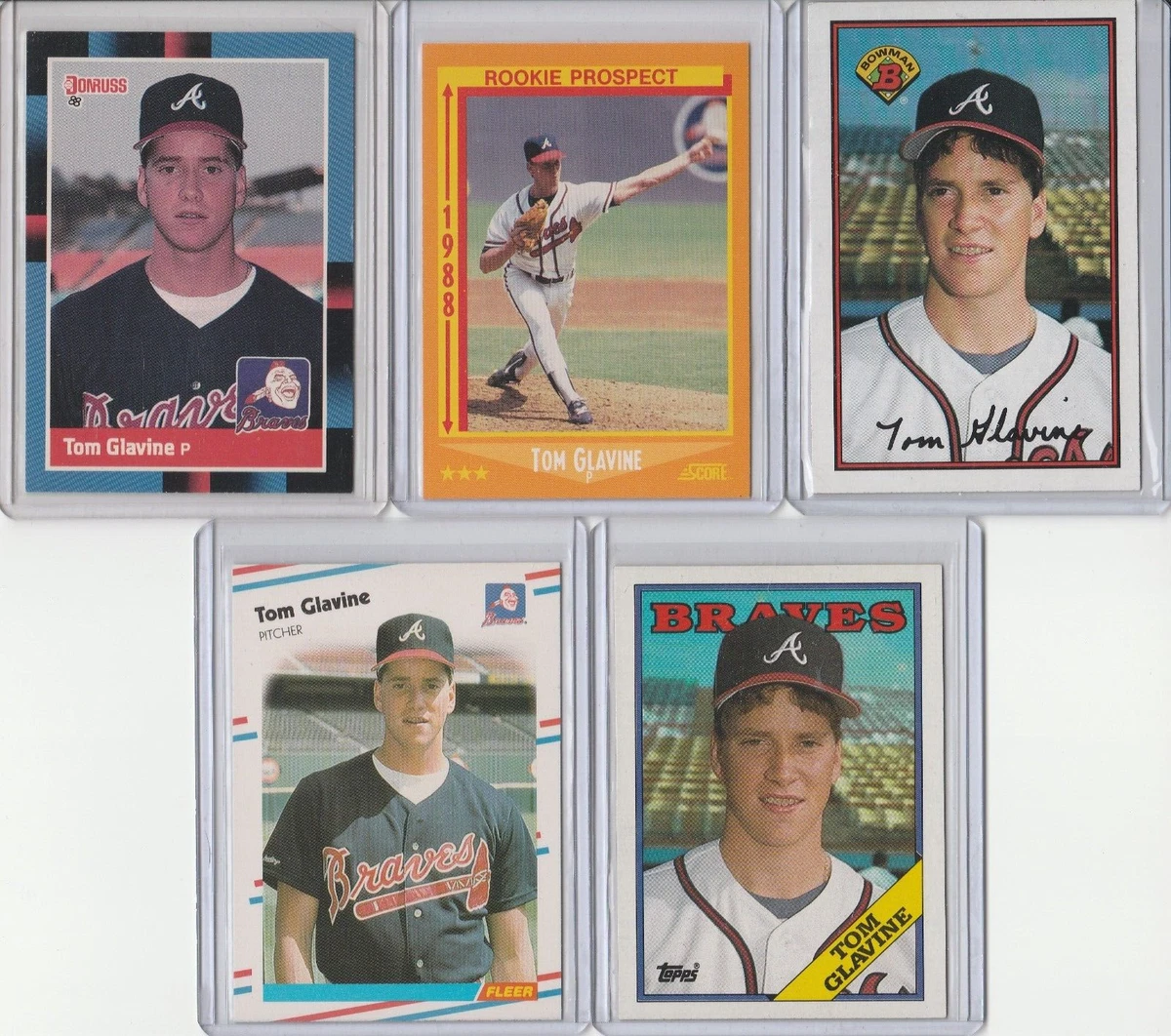 Tom Glavine Rookie Card Lot 5 Card Tom Glavine Rookie Card Lot | eBay