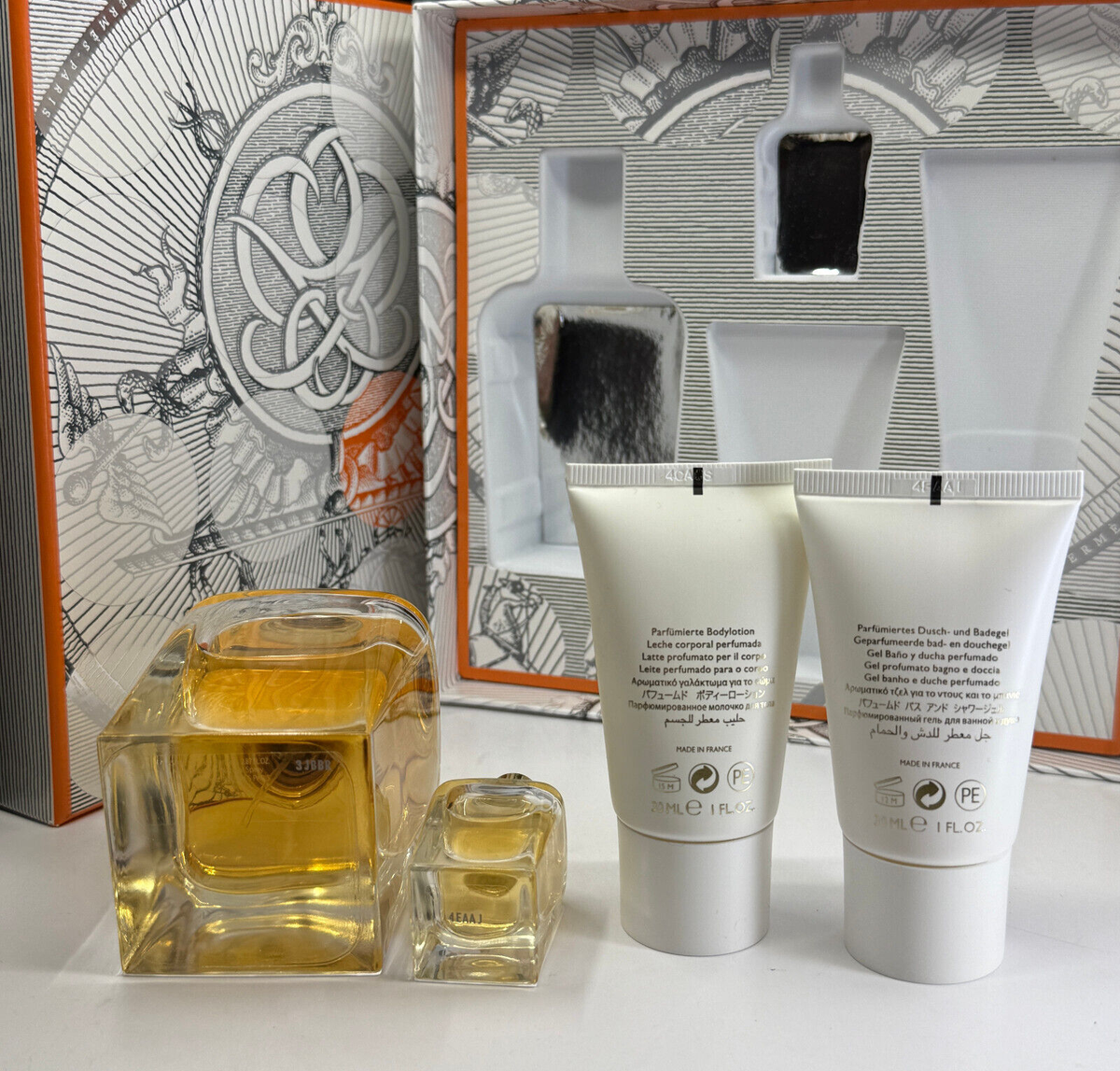 NEW Jour D'Hermes by HERMES 4 pcs SET (EDP: 2.87oz+0.25oz+1oz .BL+