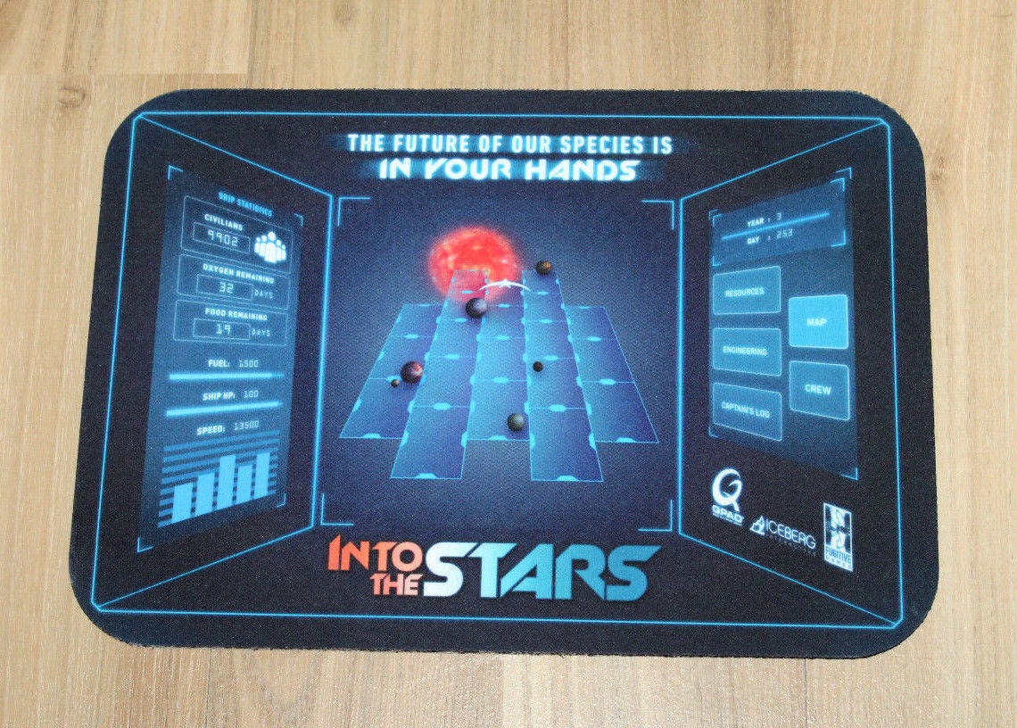 Almohadilla de ratón para videojuegos Into the Stars rara promoción