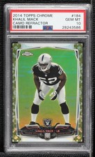 2014 Topps Chrome STS Camo Refractor 201/499 Khalil Mack #184 PSA 10 GEM MT 01dg