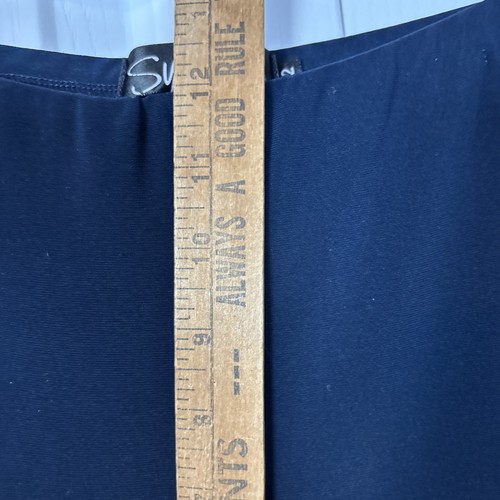 Sympli Narrow Midi Pant Black 12 Minimalist Slim Fit Jersey Knit Pull On - Picture 5 of 7