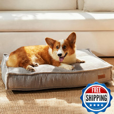 FUKUMARU 5.5-Inch Thick Dog Bed Mat, Washable Cat Bed with Waterproof Lining, Or