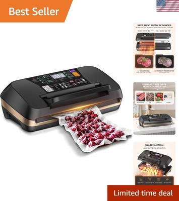Full Automatic Food Sealer - 95KPA Powerful Suction