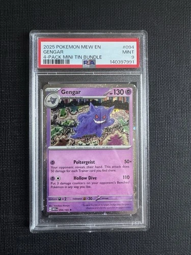 Gengar 094/165 Comsos Holo Sam’s Club Exclusive Psa 9