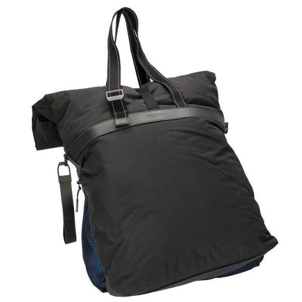 Bottega Veneta Leather Nylon Tote Bag Black 2Way Shoulder Shopping thumbnail 2