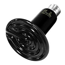 100W Ceramic Heat Emitter Reptile Heat Lamp Bulb No Light 100 Watts 1 Pack