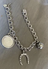 Vintage Elco Sterling Bracelet With Charms