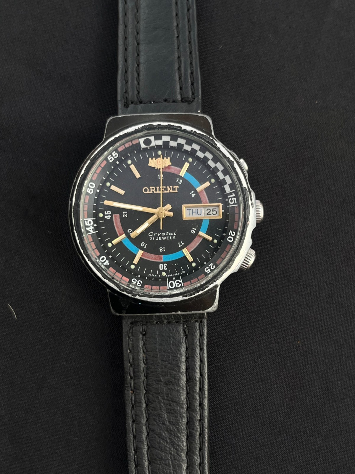 Orient Rally Watch Vintage Orient Crystal Rally Dial Japan Man's Watch T… - Gem