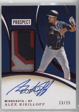 2020 Panini Immaculate Prospect Red 13/15 Alex Kirilloff #PPA-AK Patch Auto hg6