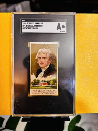 1888 N76 Duke #27 Th. Jefferson — SGC (grade unconfirmed)
