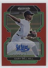 2022 Panini Prizm Draft Picks Red 5/50 Gary Gill Hill #PDP194 Auto 0j81