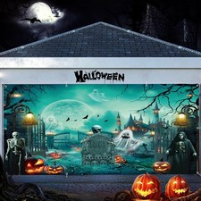 Halloween Garage Door Cover 7x16ft