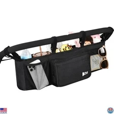 ZZM Double Stroller Organizer for Bob Duallie & Baby Jogger City Mini GT2 - 2