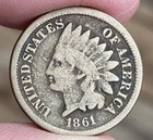 1861 INDIAN HEAD Cent - USA CIVIL WAR - 1 Penny Cent - KEY CN - (VERY NICE) L224