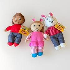 Arthur PBS Plush Toy Set   3-Piece Bundle with Francine, Buster  D.W.