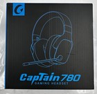 CAPTAIN 780 WHITE WIRELESS GAMING HEADSET WITH BOOM MICROPHONE