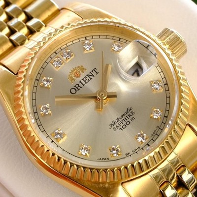 Orient President Automatik Gold Day-Date Uhr aus Japan