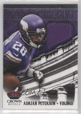 2013 Panini Crown Royale Pillars of the Game Materials /299 Adrian Peterson 0u3s