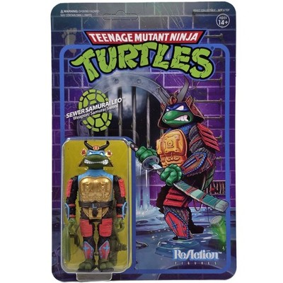 SEWER SAMURAI LEO FIGURE TEENAGE MUTANT NINJA TURTLES REACTION SUPER7 LEONARDO