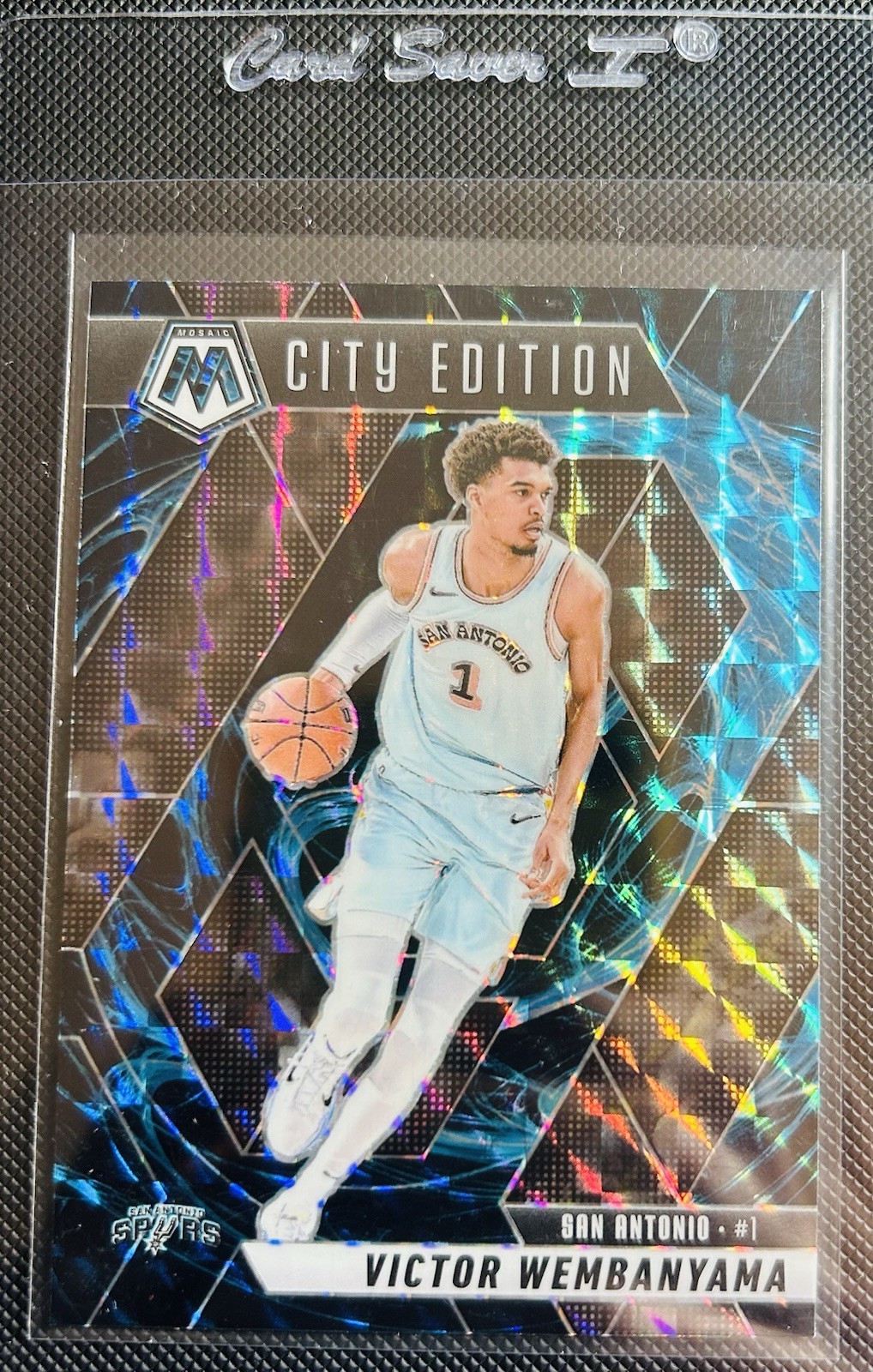 2024-25 Panini Mosaic - City Edition Victor Wembanyama #288 Genesis Mosaic Prizm