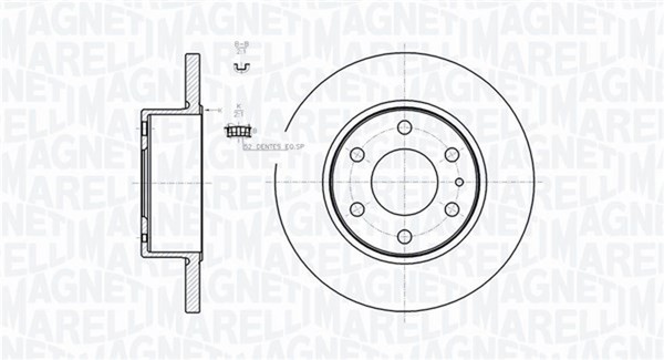 2X Magneti Marelli Bremsscheibe 361302040728 296Mm FüR Iveco Daily 6 4 5 Bus 4X4-image