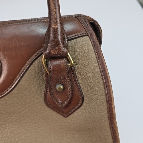 Vintage 80s Dooney & Bourke All Weather Leather Boston Satchel Bag Made in US - Picture 12 of 22