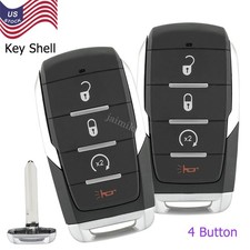 2 For Dodge Ram 1500 2019 2020 2021 Smart Key Remote Fob Case Shell Oht-4882056