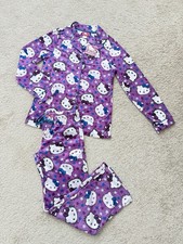 NWT Hello Kitty Y2K Womens Pajamas Cozy plush fleece PJs by Sanrio  Purple Sz S