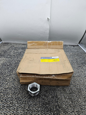 (QTY 25) PROFLO IGBJH CLASS 150 MALLEABLE IRON PIPE FITTINGS 1-1/2X1-1/4 HEX