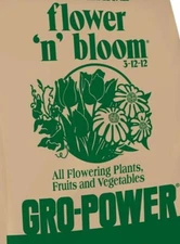 🔥5 Lbs Zip Bag GRO-POWER Flower ‘n’ Bloom 3-12-12 professional fruit fertilizer