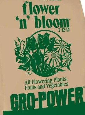 🔥5 Lbs Zip Bag GRO-POWER Flower 'n' Bloom 3-12-12 professional