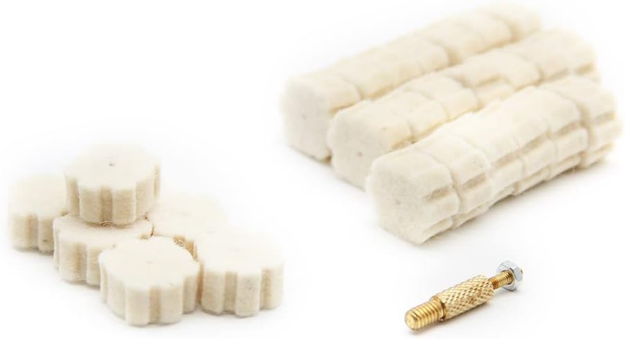 (50 Pack) Aolamegs .223/5.56 Wool Star Chamber Cleaning Pads or Attachment... 