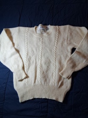 Vtg Robert Scott Ltd 100% Pure Shetland Wool Sweater Spun In Scotland 34