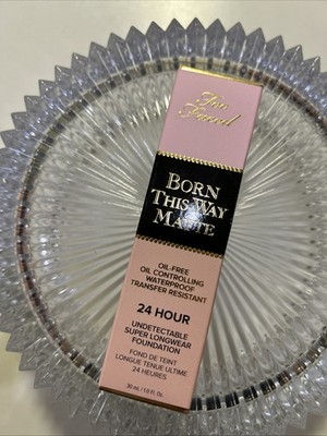 Too Faced Born This Way MATTE Hazelnut  Oil-free, Oil Controlling 1FLoz/30ml