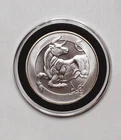2018 SILVER SHIELD BULL BULLION 1 oz 999 Fine Silver Round BU in CAPSULE