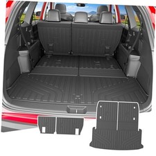7 Seats Cargo Mat Compatible Cargo Mat with Backrest Mat 2nd Row Backrest Mat