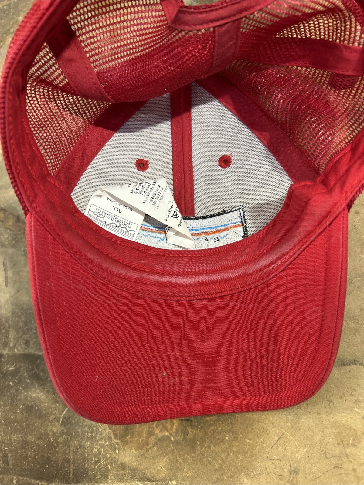 Logo Red Mesh Snapback Adjustable