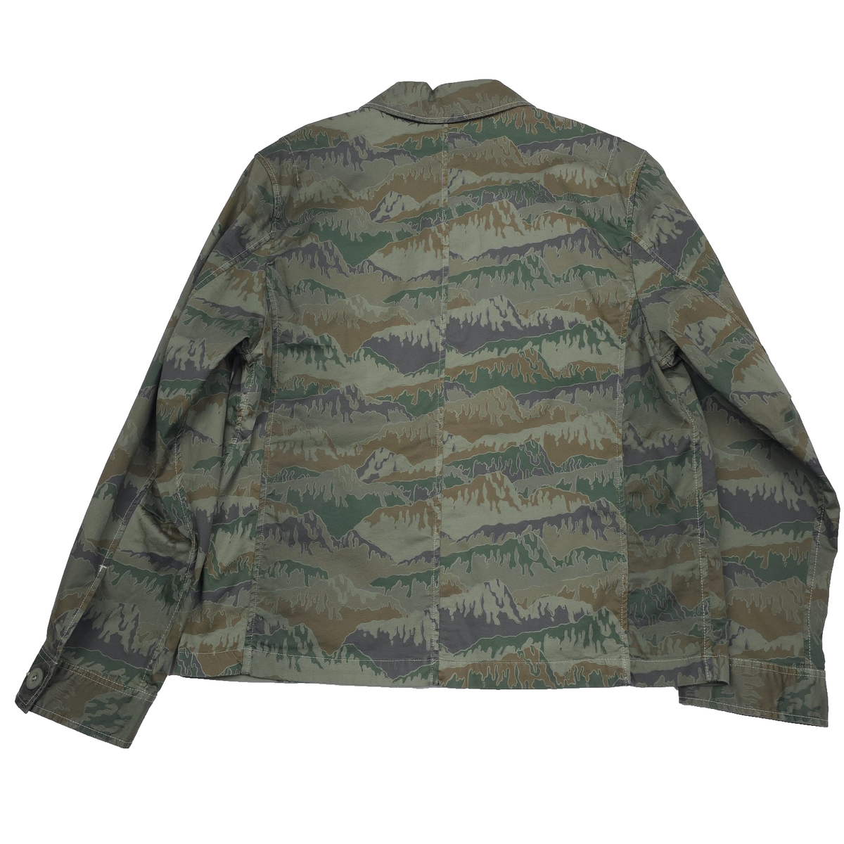 PS Paul Smith Mountain Camo Field Jacket Mens XL Greyish Green