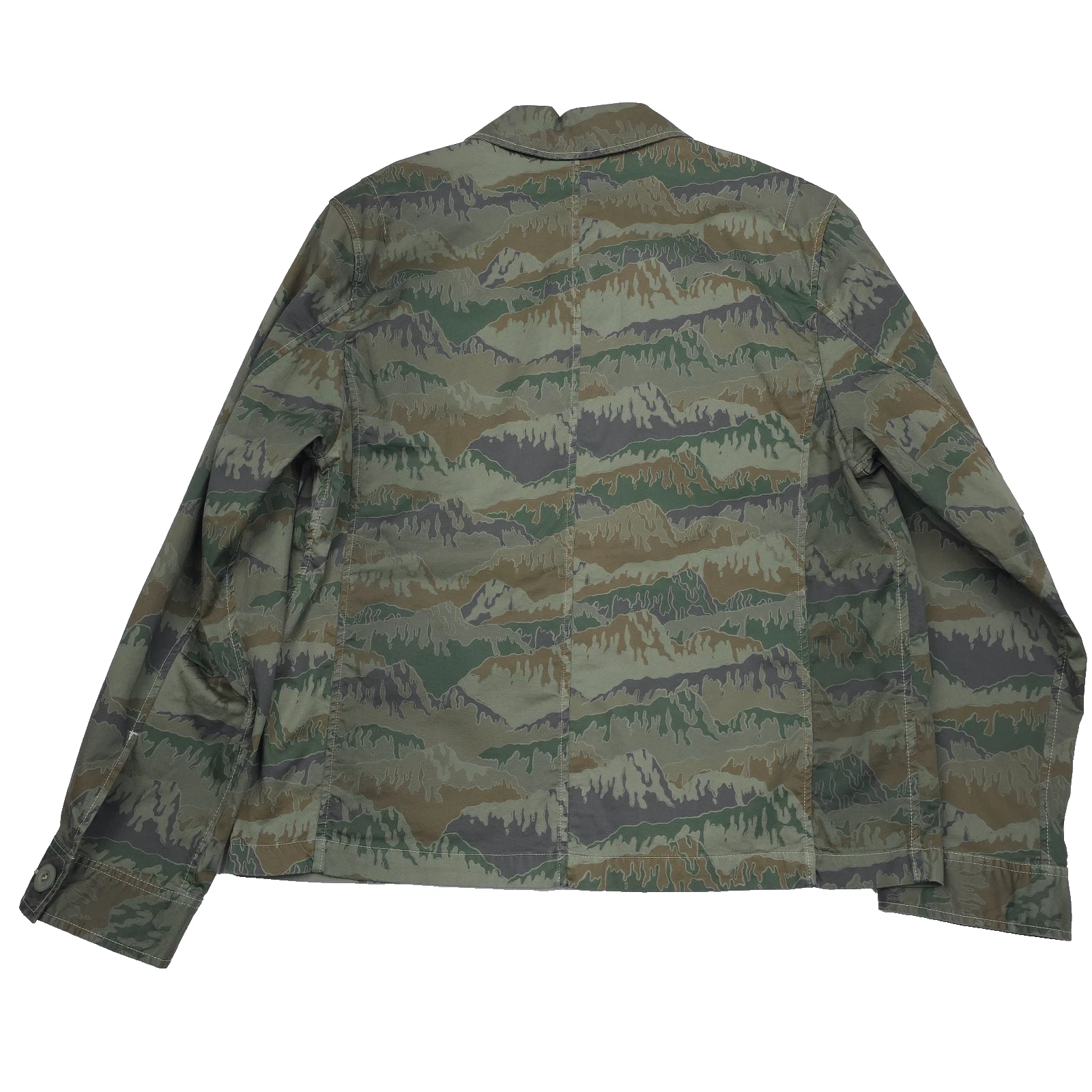 PS Paul Smith Mountain Camo Field Jacket Mens Medium Greyish Green Camouflage image 2