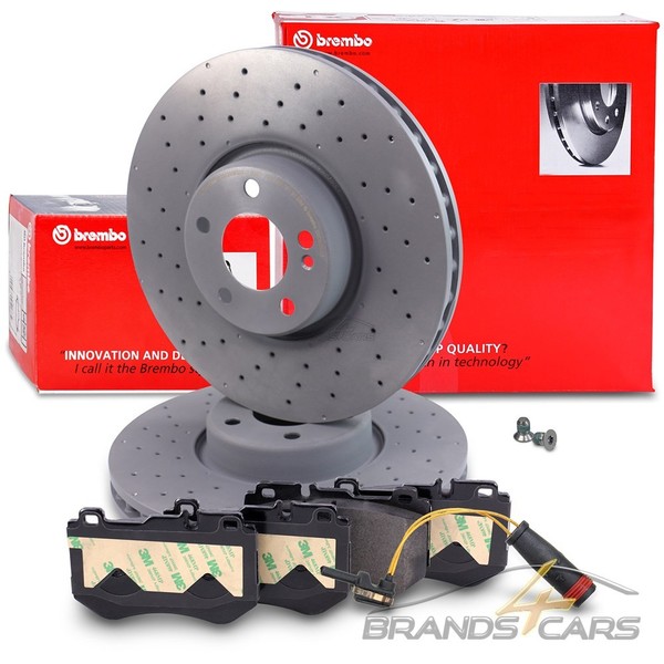 Brembo Bremsscheiben Ø342 +BelÄGe +Kontakt Vorne FÜR Mercedes C-KLASSE W205 S205-image