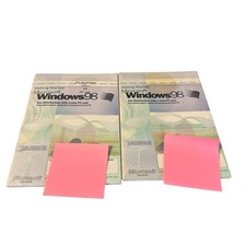 Lot of 2 Vintage Microsoft Windows 98 Getting Started With Product Key NO CD
