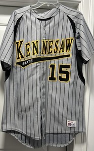 Kennesaw State University Owls  Game Worn Baseball  Jersey, Size 44