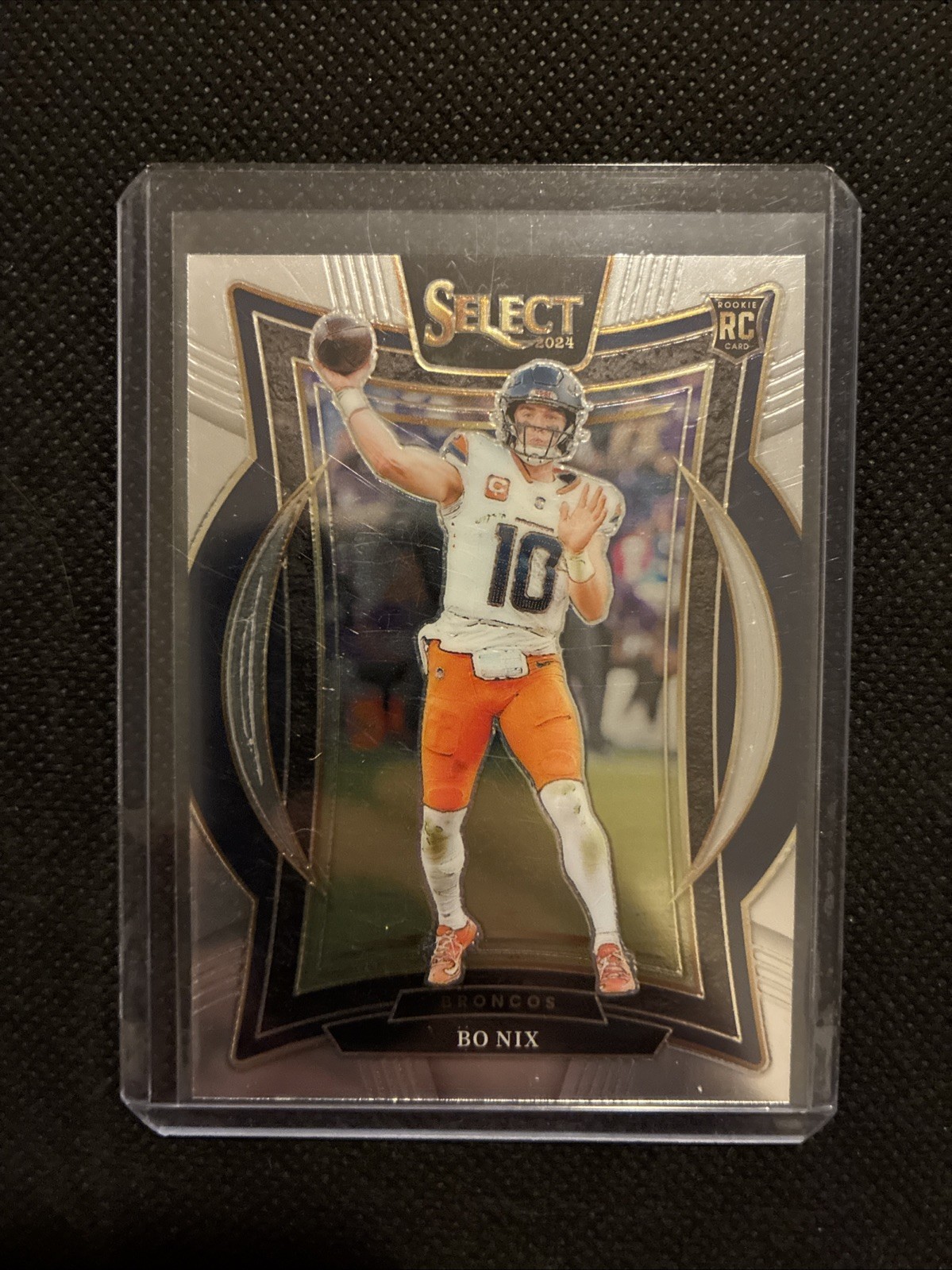 2024 Panini Select - Concourse Bo Nix #30 Silver Prizm (RC)